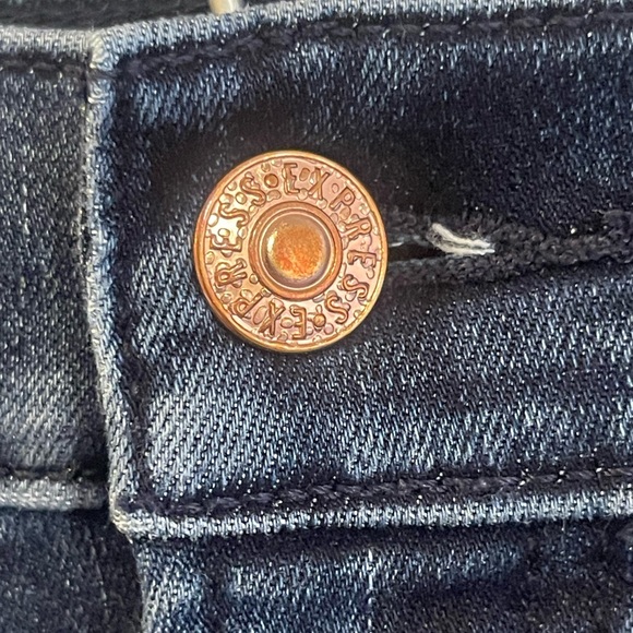 Express Womens Flare High Rise Stretch Hi Rise Jeans Size 10 R - Picture 9 of 13